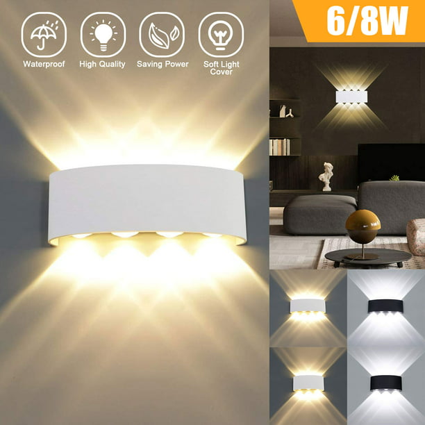 8W LED Wall Light UpDown Sconce Lighting Living Room Home Fixture Lamp 